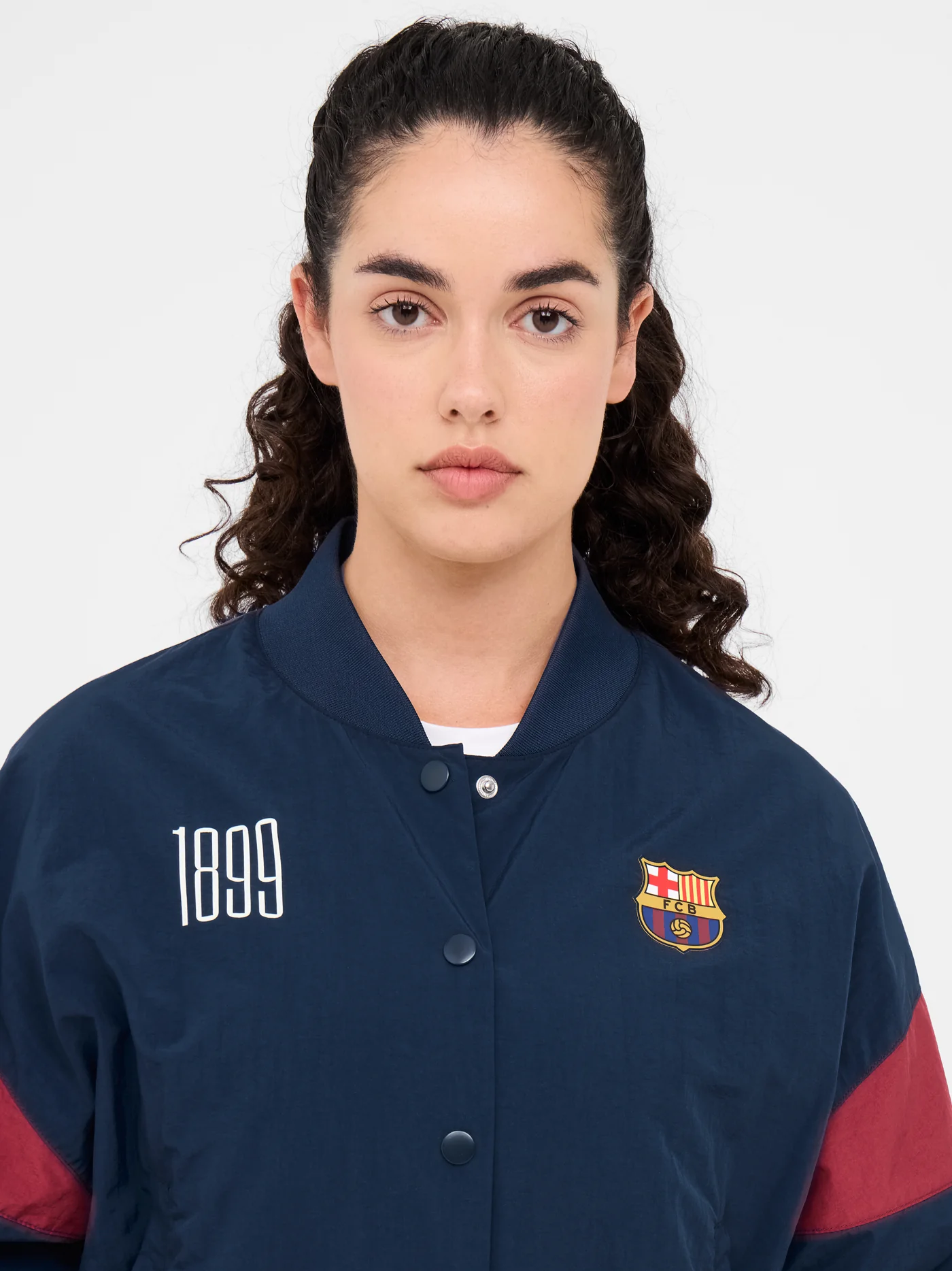 Jacket navy blue 1899 Barça - Women - Image 3
