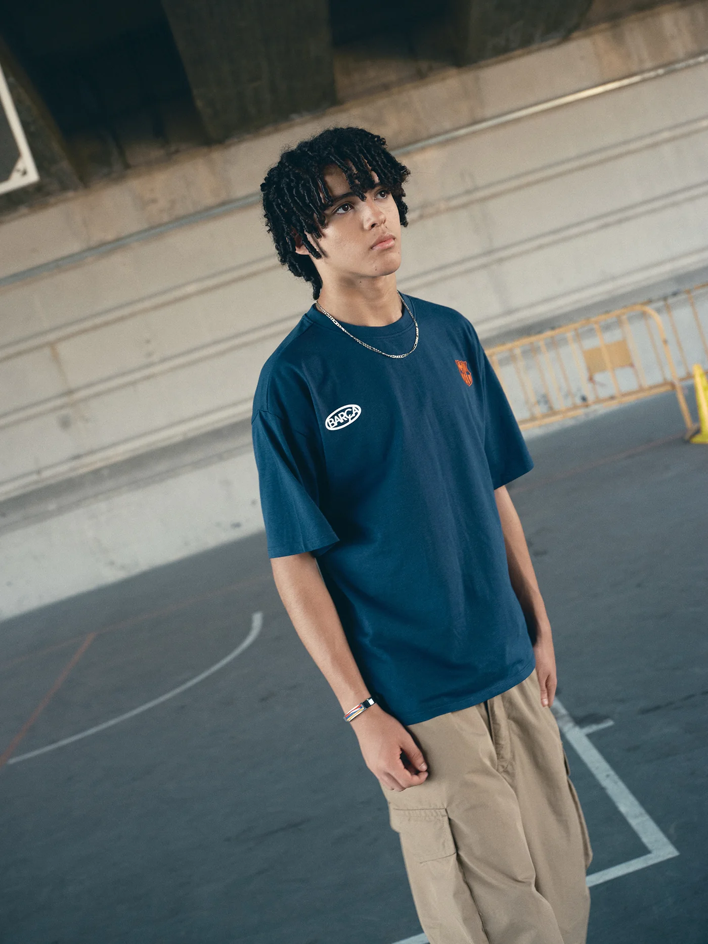 T-Shirt Navy Barça Essentials - Junior - Image 6