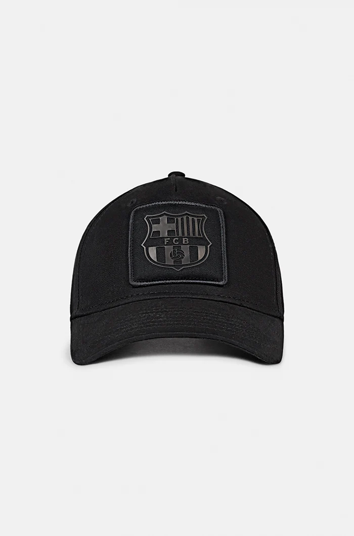FC Barcelona black cap with embroidered crest - Image 2