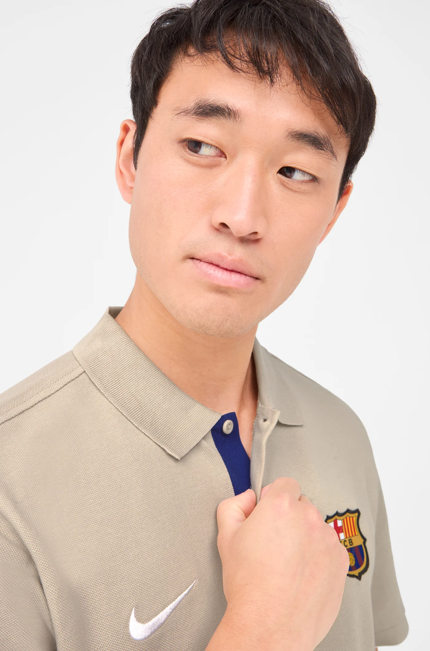 Polo crest beige Barça Nike - Image 7
