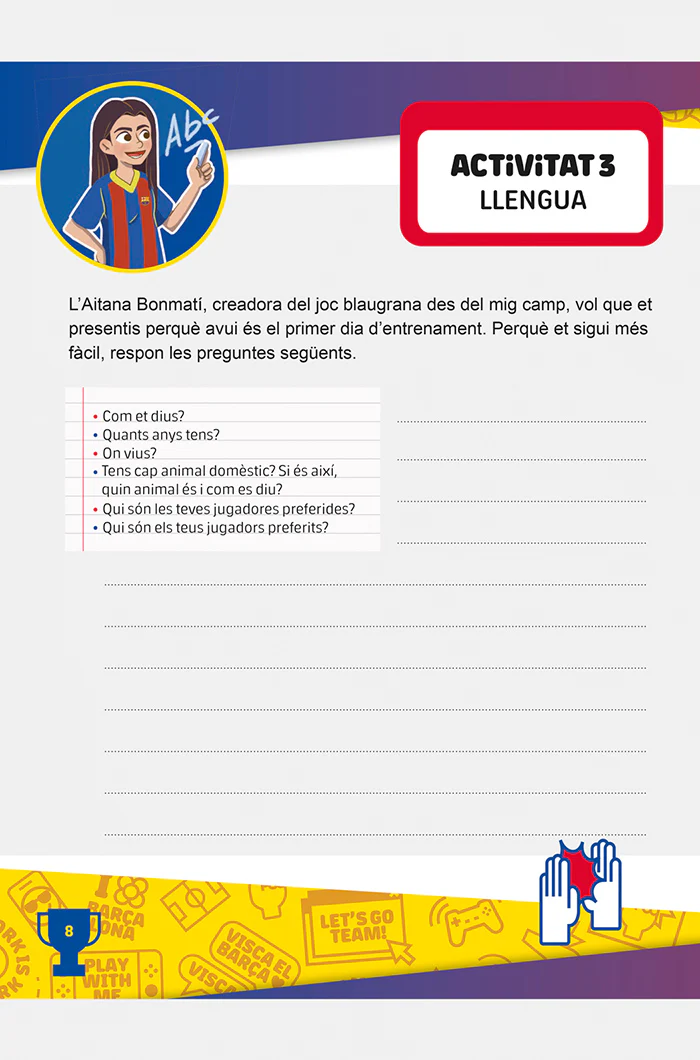 Holiday notebook 2nd grade Barça - Catalan - Image 4