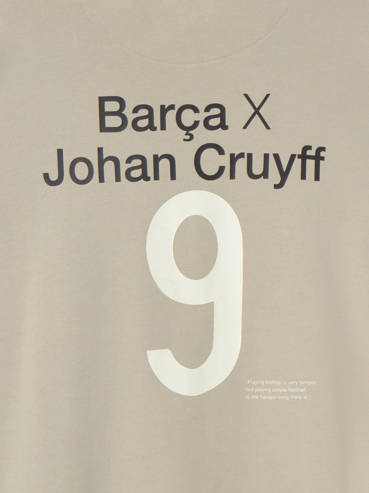 Hoodie 9 Beige Cruyff Barça - Image 4