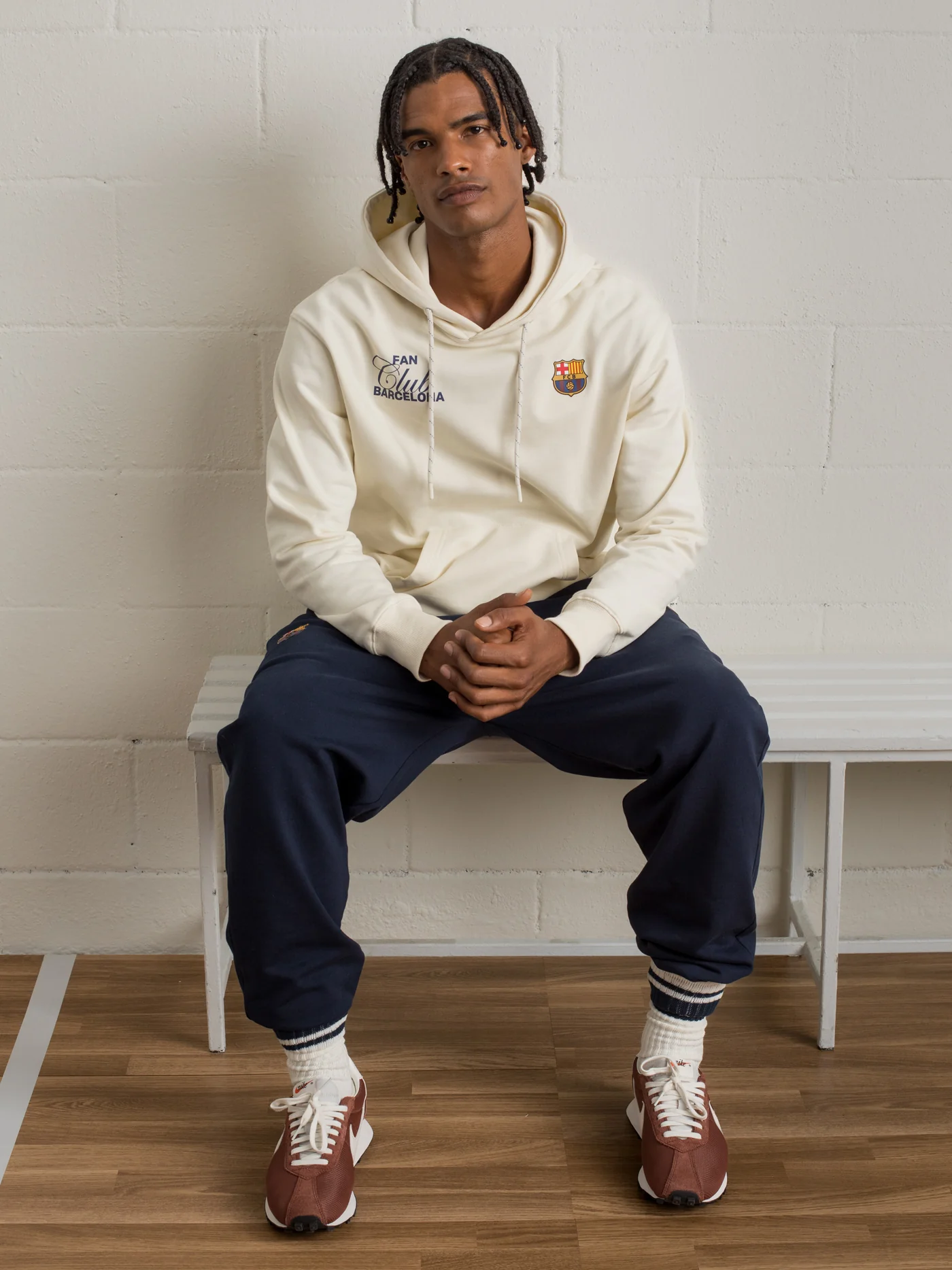 Hoodie Ecru Fan Club Barça - Image 6