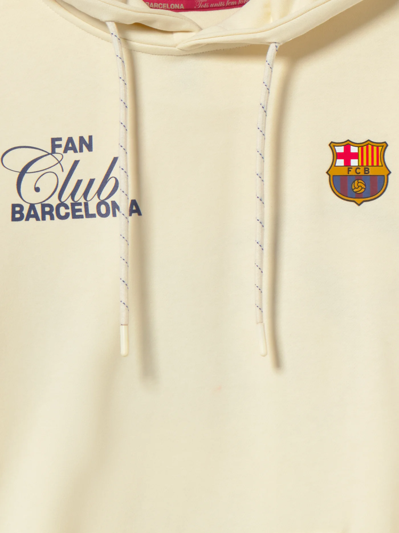 Hoodie Ecru Fan Club Barça - Image 8