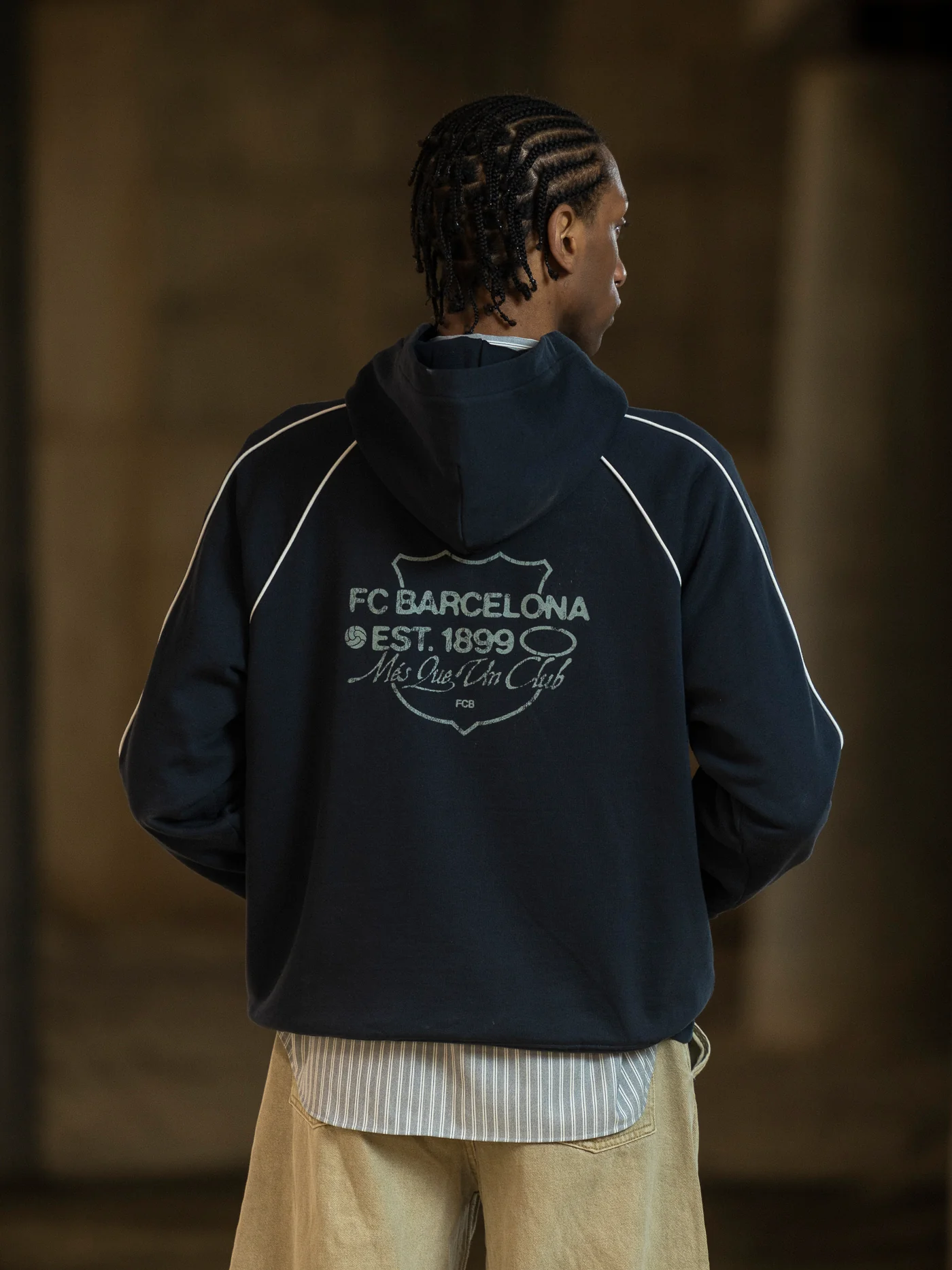 Hoodie Grey Aftermatch Barça - Image 6