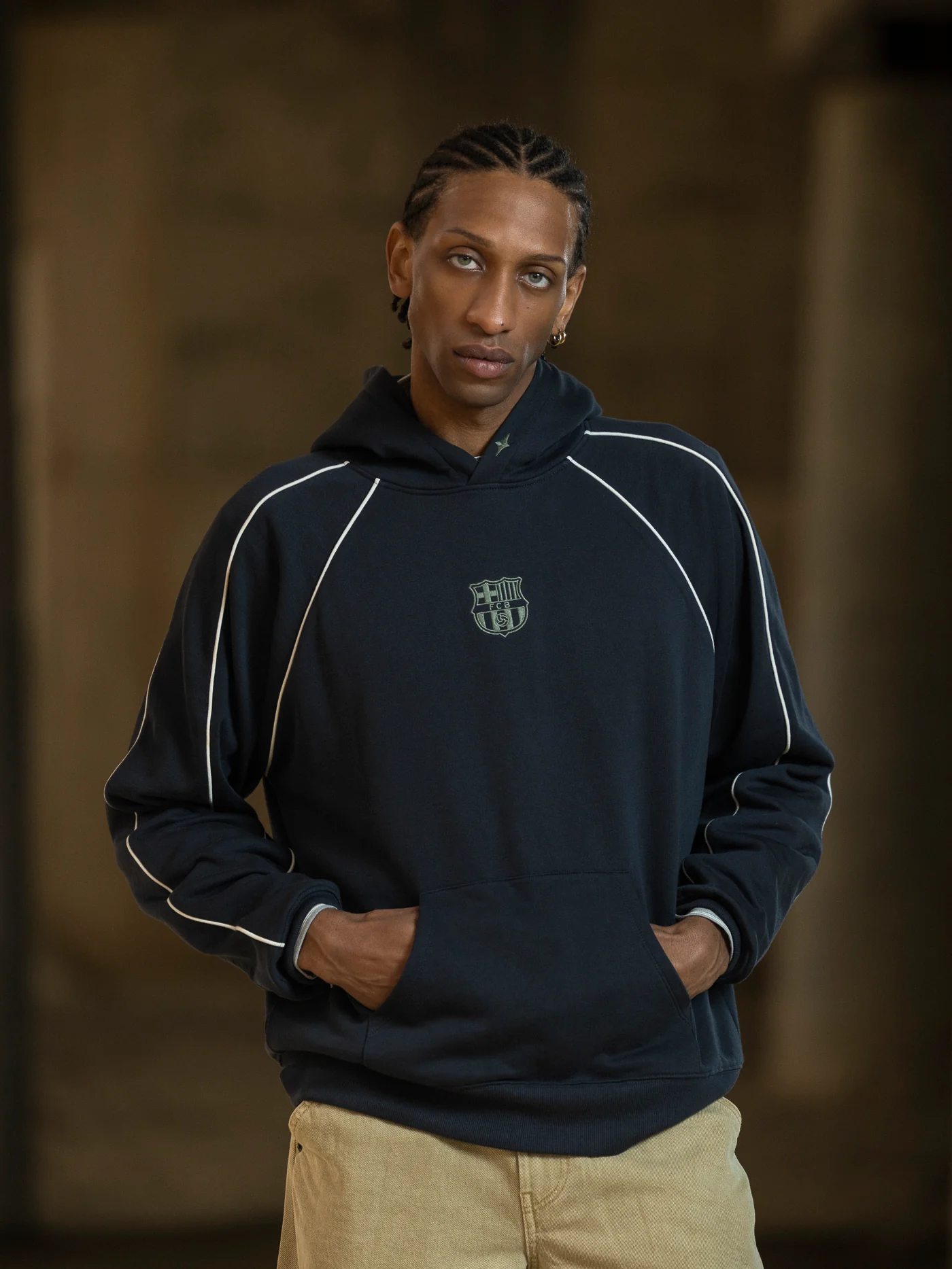 Hoodie Grey Aftermatch Barça - Image 7