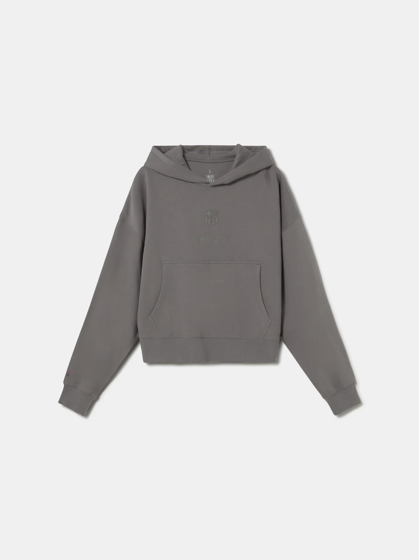 Hoodie Grey Barça Organic Goals - Women - Image 4