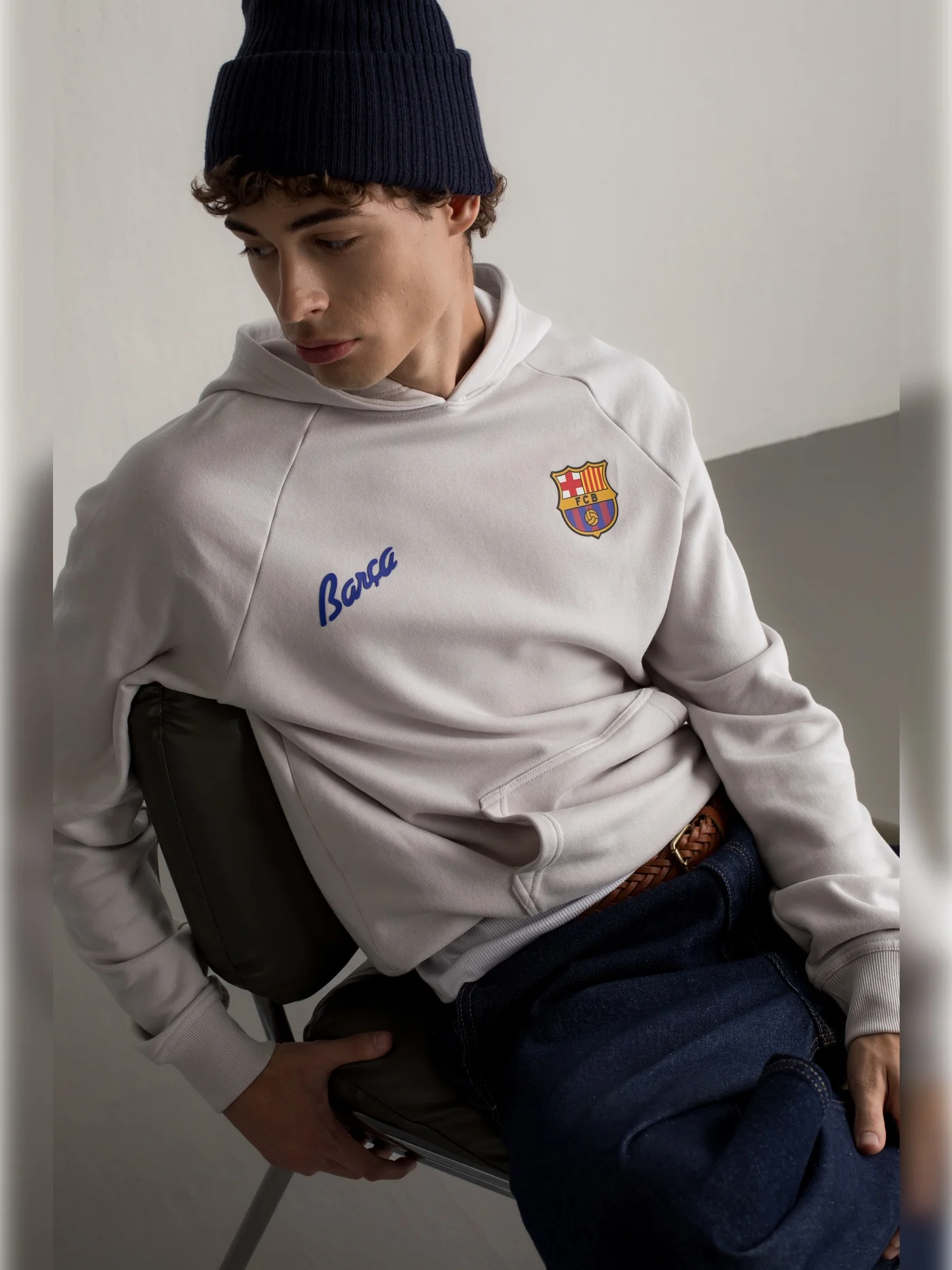 Hoodie Grey Panot Barça - Image 2