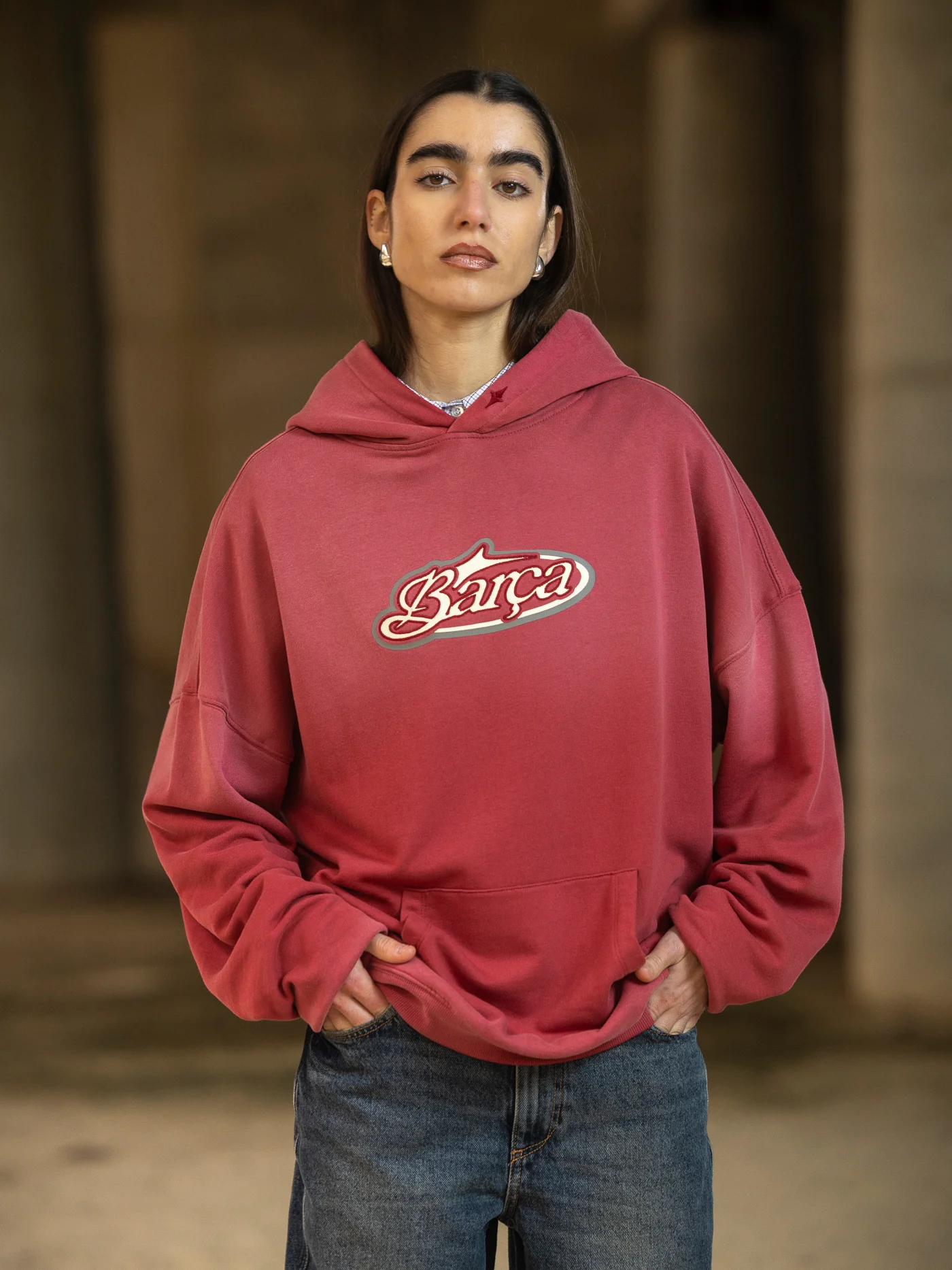 Hoodie Red Aftermatch Barça - Image 4