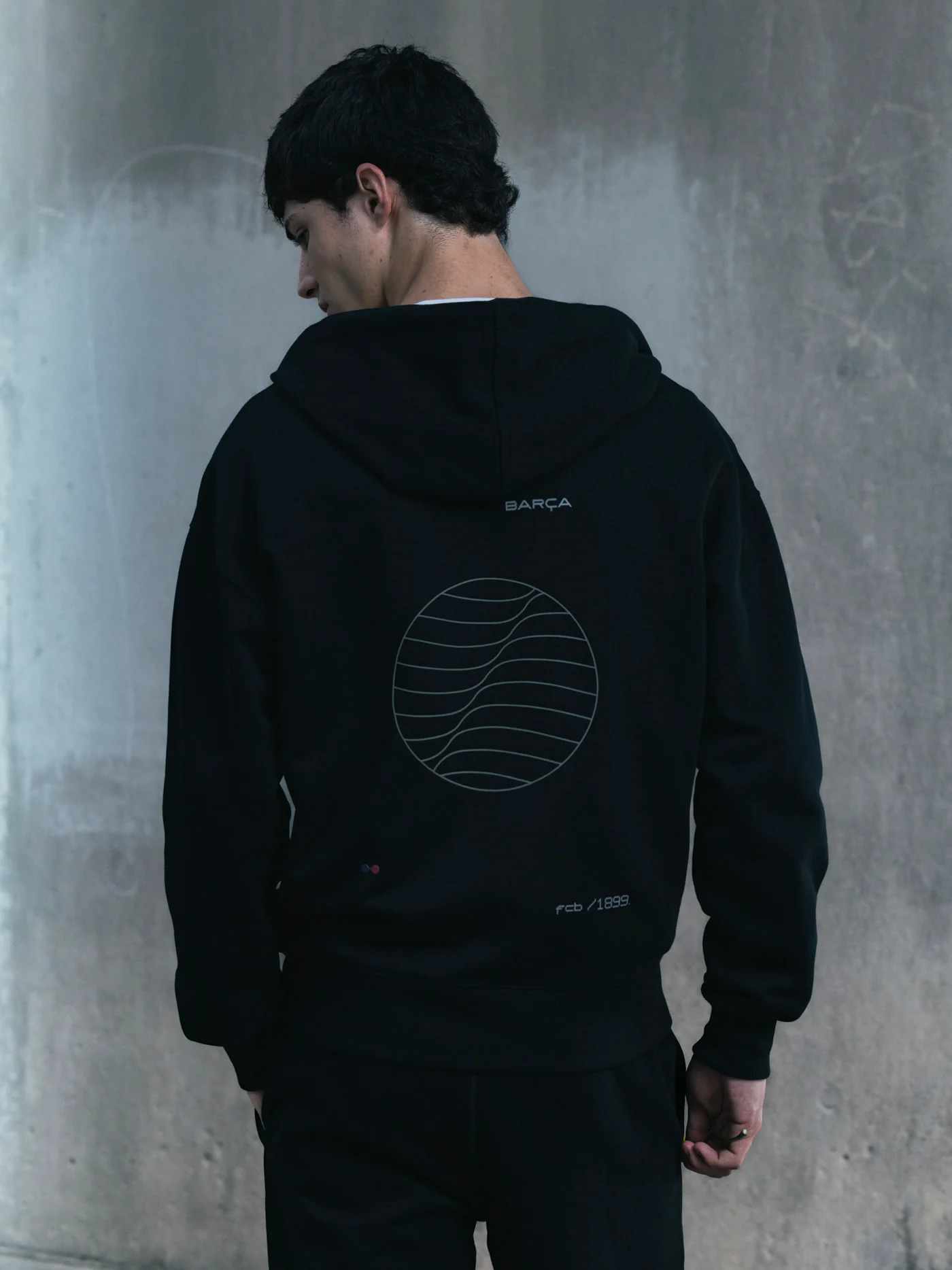 Hoodie Zip Black Organic Goals - Image 5