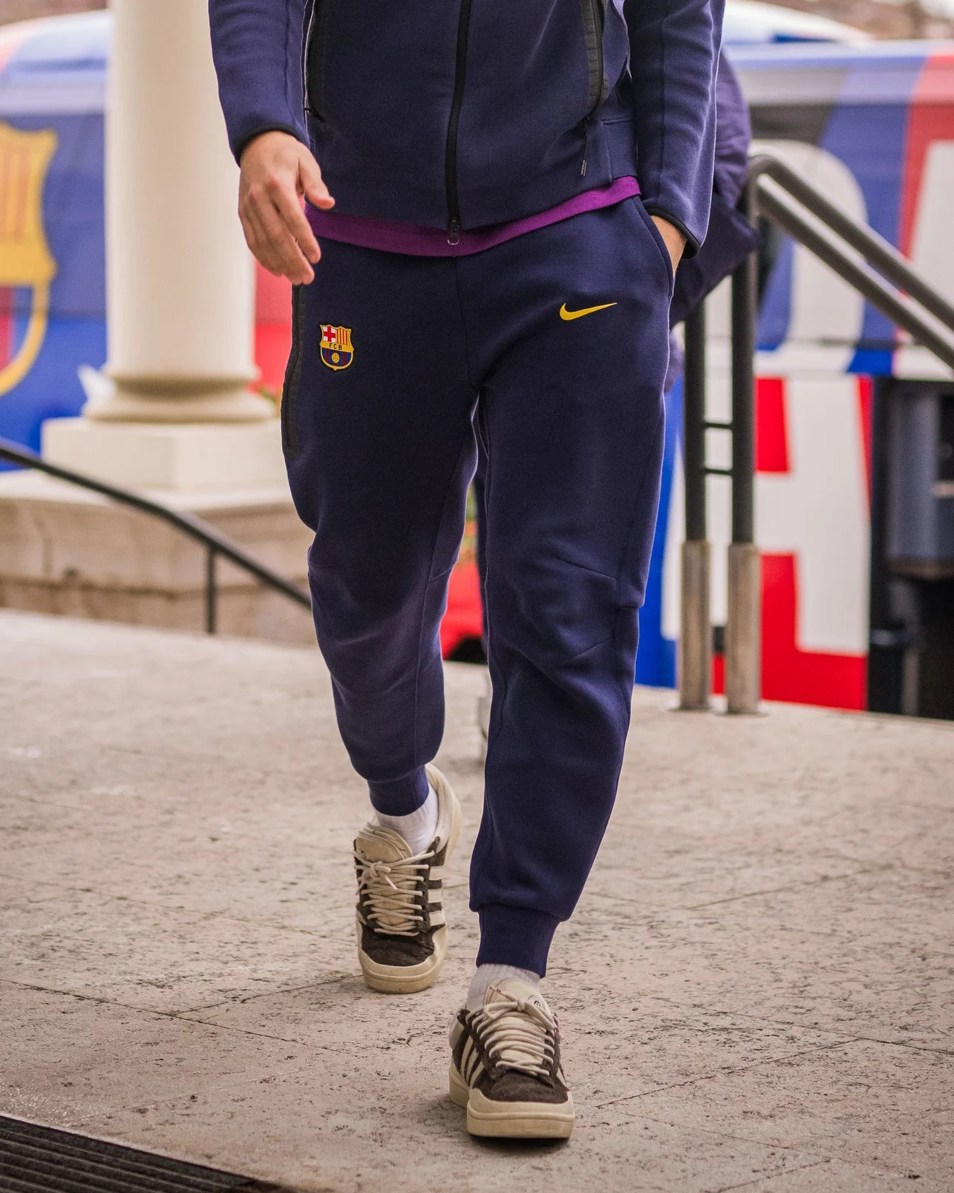 Men's pant tech fleece Barça Nike - Navy