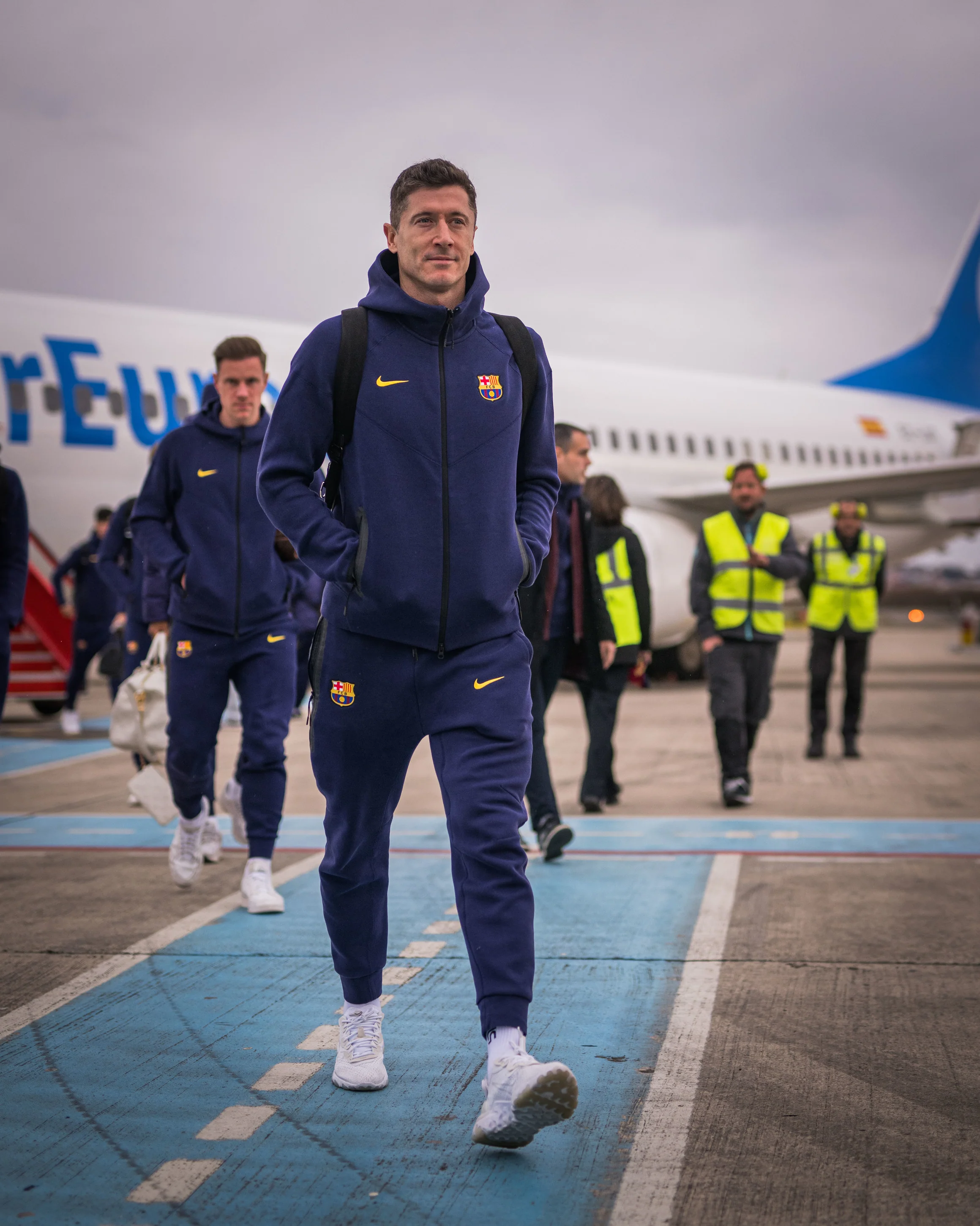 Men's pant tech fleece Barça Nike - Navy - Image 2