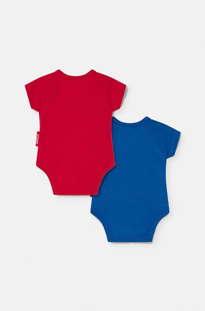 Pack 2 Blaugrana cotton bodysuits – Baby - Image 2