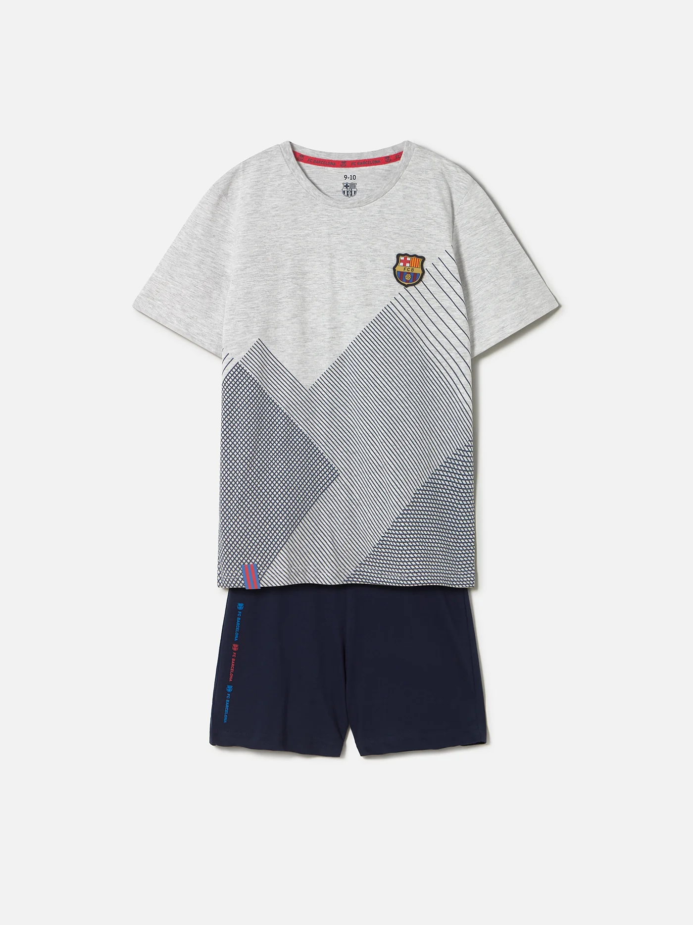 Pijama M/C Junior Gris Ratlles