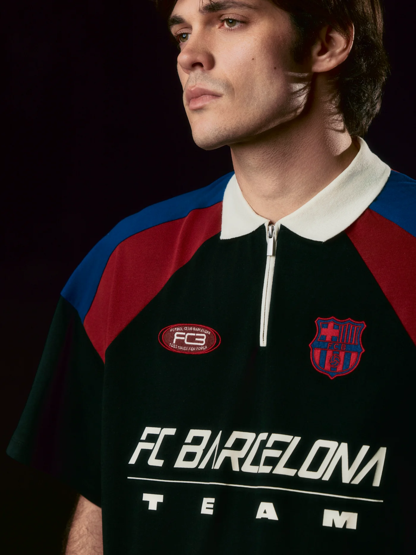 Polo Half Zip Antracite Racing Barça - Image 5