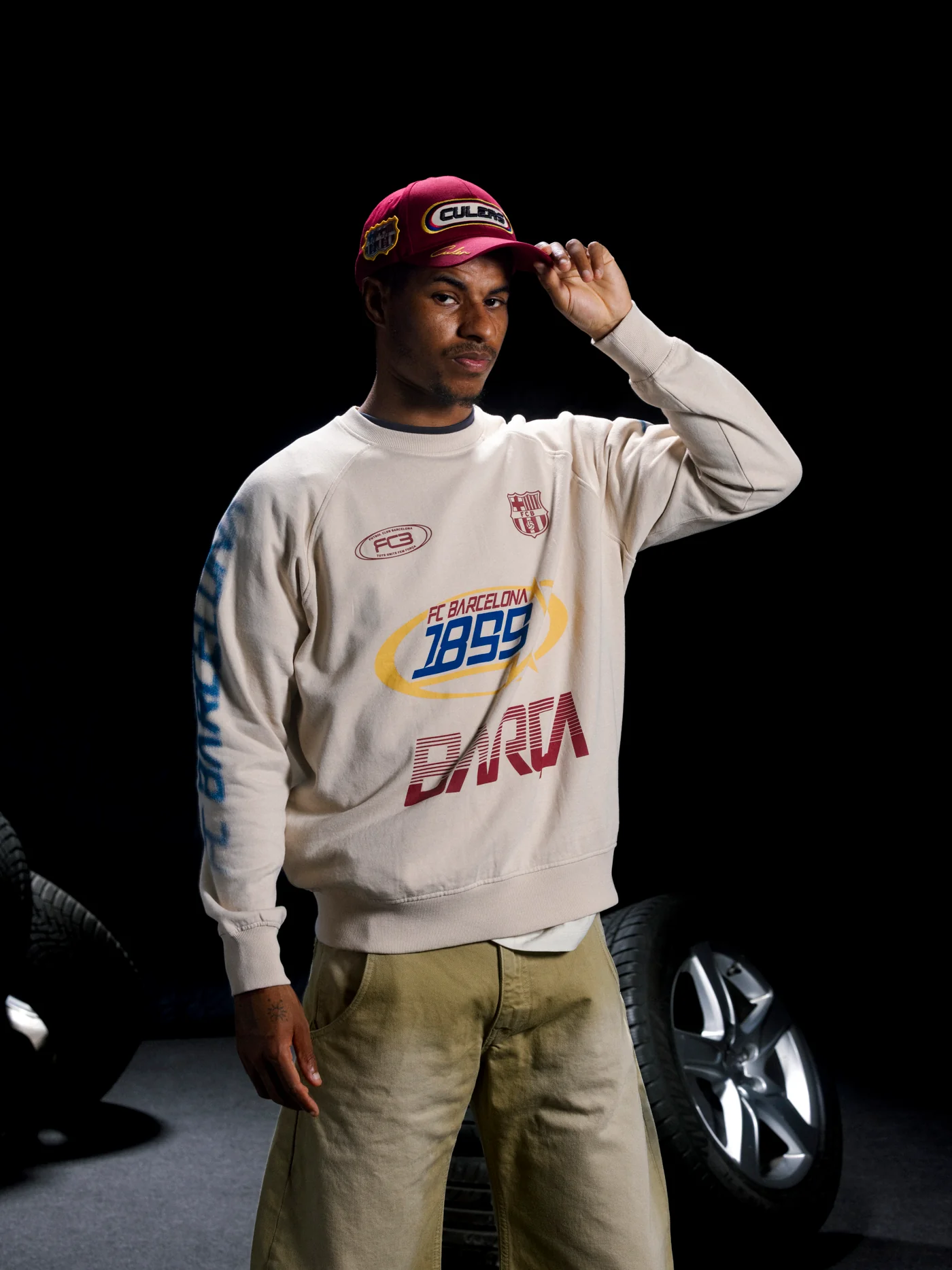 Cap Burgundy Racing Barça - Image 2