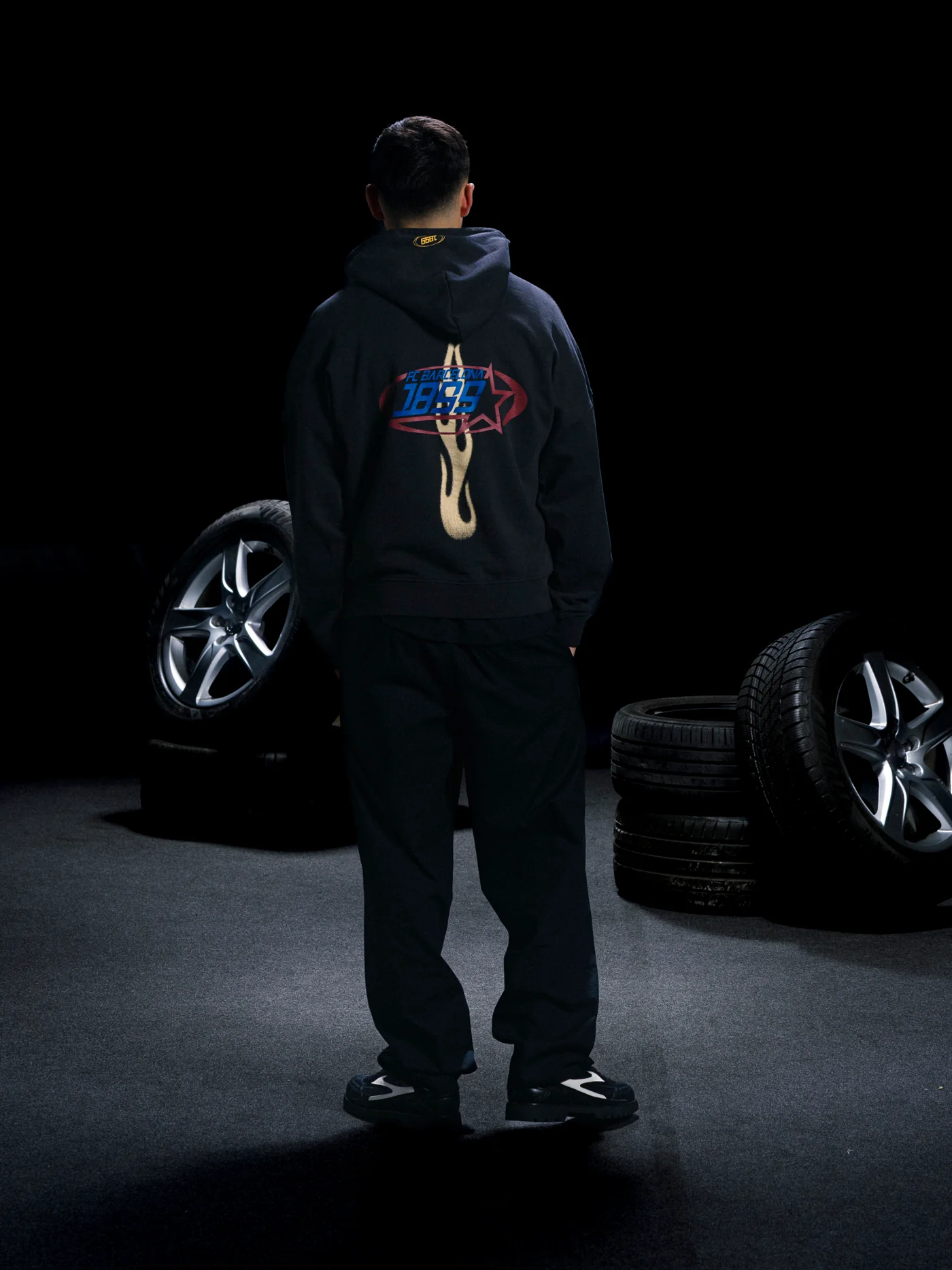Hoodie Grey Racing Barça - Image 2