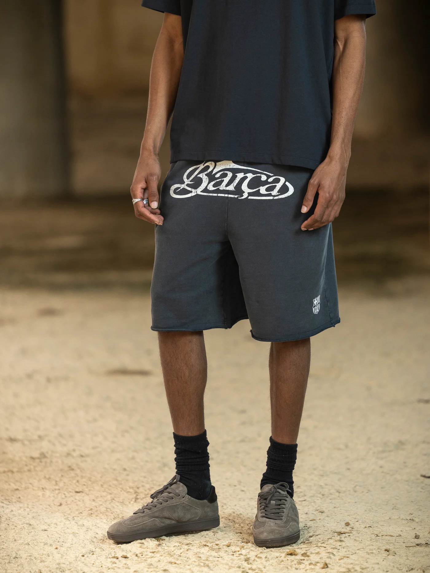 Shorts Grey Aftermatch Barça - Image 3
