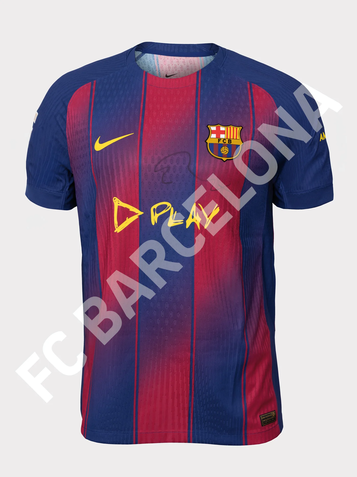 SIGNED | Limited Edition FC BARCELONA x ED SHEERAN 25/26 men's home jersey signed by ED SHEERAN - Image 3