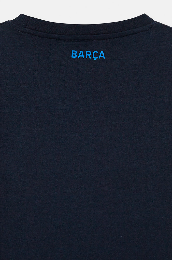 T-shirt navy blue Barça - Image 5
