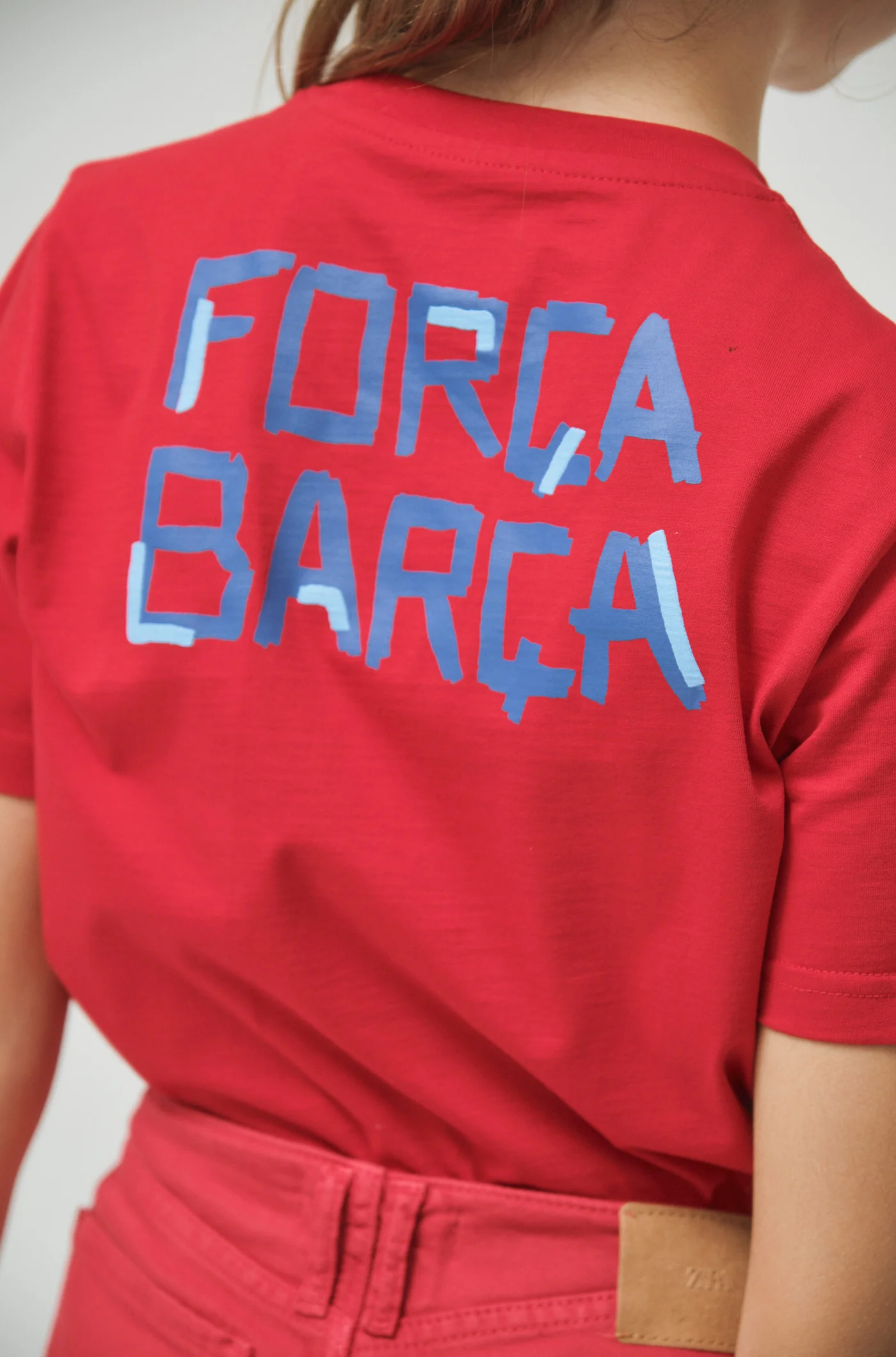 T-shirt red Força Barça - Junior - Image 2