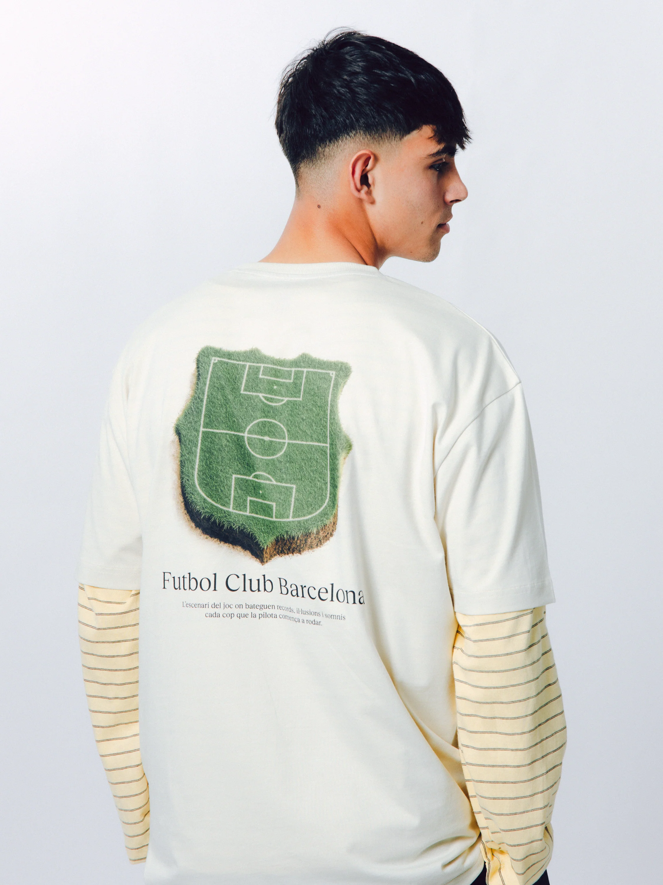 Tee Wall Ecru Grass Barça - Image 3